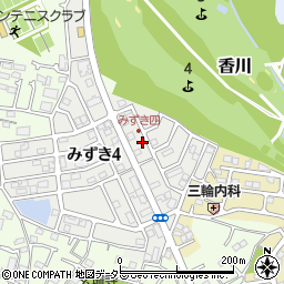 神奈川県茅ヶ崎市みずき4丁目6-19周辺の地図