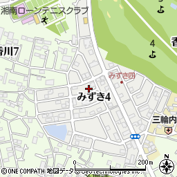 神奈川県茅ヶ崎市みずき4丁目11-13周辺の地図