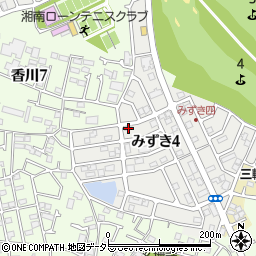 神奈川県茅ヶ崎市みずき4丁目11-3周辺の地図