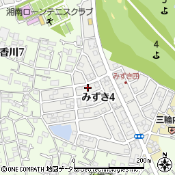 神奈川県茅ヶ崎市みずき4丁目11周辺の地図