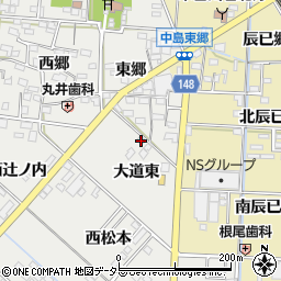 愛知県一宮市北方町中島大道東51周辺の地図