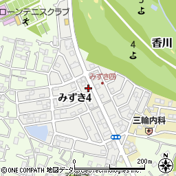 神奈川県茅ヶ崎市みずき4丁目10-17周辺の地図
