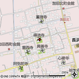 滋賀県長浜市加田町2281周辺の地図