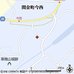 鳥取県倉吉市関金町今西931周辺の地図