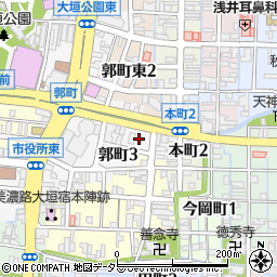 セブンイレブン大垣郭町３丁目店周辺の地図