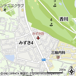 神奈川県茅ヶ崎市みずき4丁目6-18周辺の地図