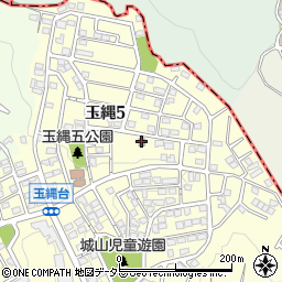 玉縄台自治会会館周辺の地図