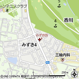 神奈川県茅ヶ崎市みずき4丁目6-6周辺の地図