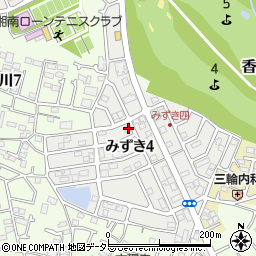 神奈川県茅ヶ崎市みずき4丁目11-8周辺の地図