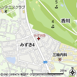 神奈川県茅ヶ崎市みずき4丁目6-17周辺の地図