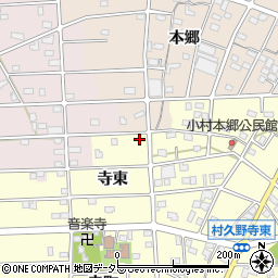 愛知県江南市村久野町寺東53周辺の地図