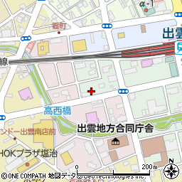 オリックスレンタカー出雲市駅前店周辺の地図
