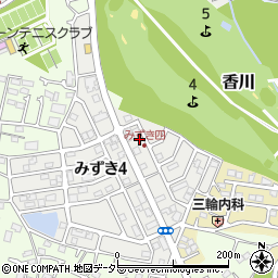 神奈川県茅ヶ崎市みずき4丁目6-16周辺の地図