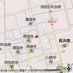 滋賀県長浜市加田町周辺の地図