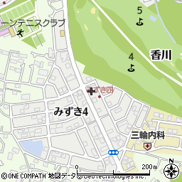 神奈川県茅ヶ崎市みずき4丁目6-8周辺の地図