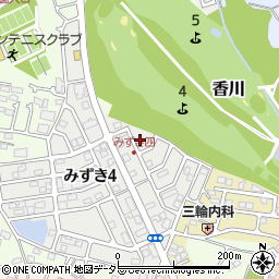 神奈川県茅ヶ崎市みずき4丁目5-6周辺の地図
