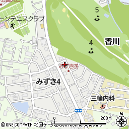 神奈川県茅ヶ崎市みずき4丁目6-13周辺の地図