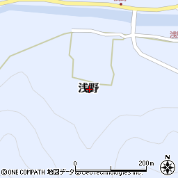 兵庫県養父市浅野周辺の地図