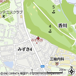 神奈川県茅ヶ崎市みずき4丁目5-7周辺の地図