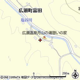 島根県安来市広瀬町富田塩谷周辺の地図