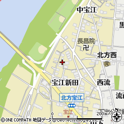 愛知県一宮市北方町北方宝江新田35周辺の地図