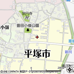 神奈川県平塚市南豊田582-3周辺の地図
