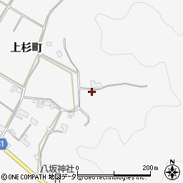 京都府綾部市上杉町小嶋谷周辺の地図
