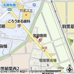 愛知県犬山市羽黒川西周辺の地図