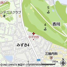 神奈川県茅ヶ崎市みずき4丁目5-9周辺の地図