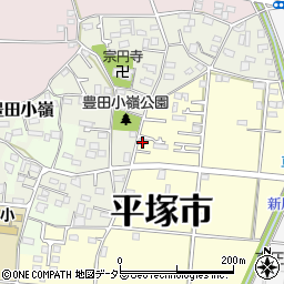 神奈川県平塚市南豊田582周辺の地図
