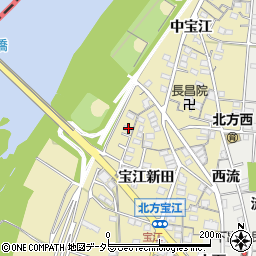 愛知県一宮市北方町北方宝江新田30周辺の地図