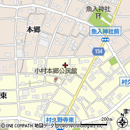 愛知県江南市村久野町寺東213周辺の地図