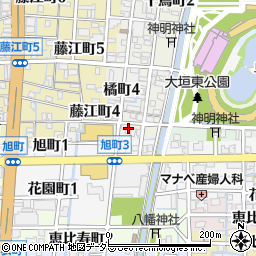 岐阜県大垣市橘町4丁目9周辺の地図