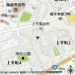 岐阜県瑞浪市上平町周辺の地図