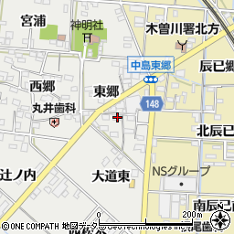 愛知県一宮市北方町中島大道東1688周辺の地図