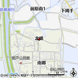 愛知県犬山市羽黒北郷周辺の地図
