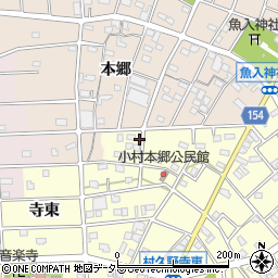 愛知県江南市村久野町寺東108周辺の地図