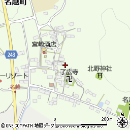 滋賀県長浜市名越町周辺の地図