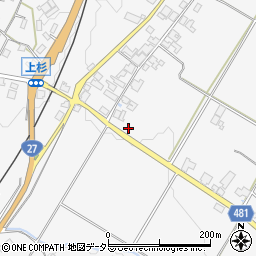 京都府綾部市上杉町鳥居野55周辺の地図