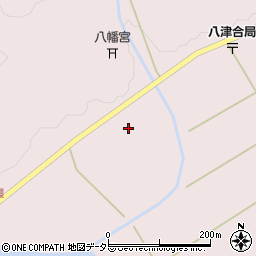京都府綾部市八津合町清水下周辺の地図
