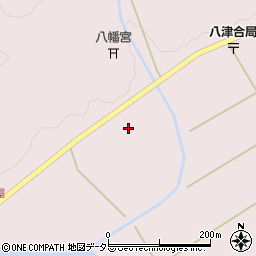 京都府綾部市八津合町（清水下）周辺の地図