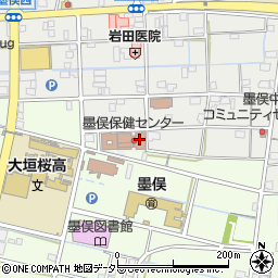 大垣市役所　墨俣保健センター周辺の地図