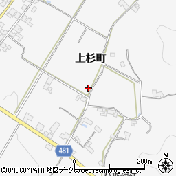 京都府綾部市上杉町小嶋口周辺の地図