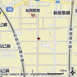 愛知県一宮市北方町北方新屋敷郷209周辺の地図