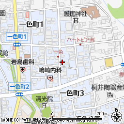 岐阜県瑞浪市一色町周辺の地図