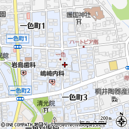 岐阜県瑞浪市一色町周辺の地図