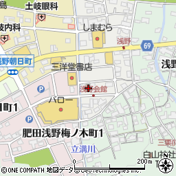 岐阜県土岐市肥田浅野元町1丁目16周辺の地図