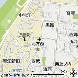 愛知県一宮市北方町北方宝江東2周辺の地図