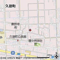 岐阜県大垣市久徳町406-4周辺の地図