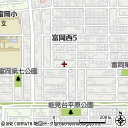 神奈川県横浜市金沢区富岡西5丁目27周辺の地図